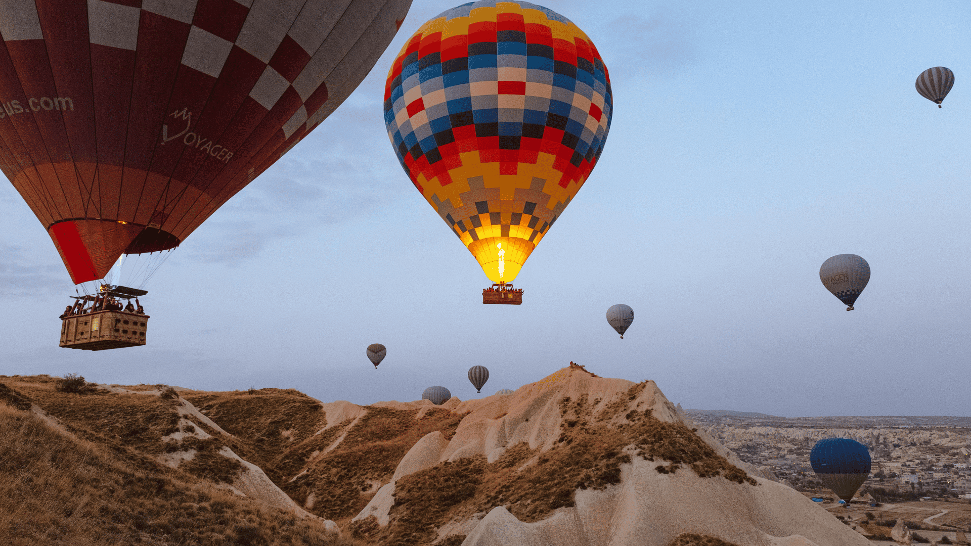 Hot air balloons