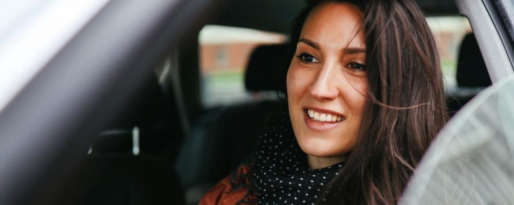 Woman driving