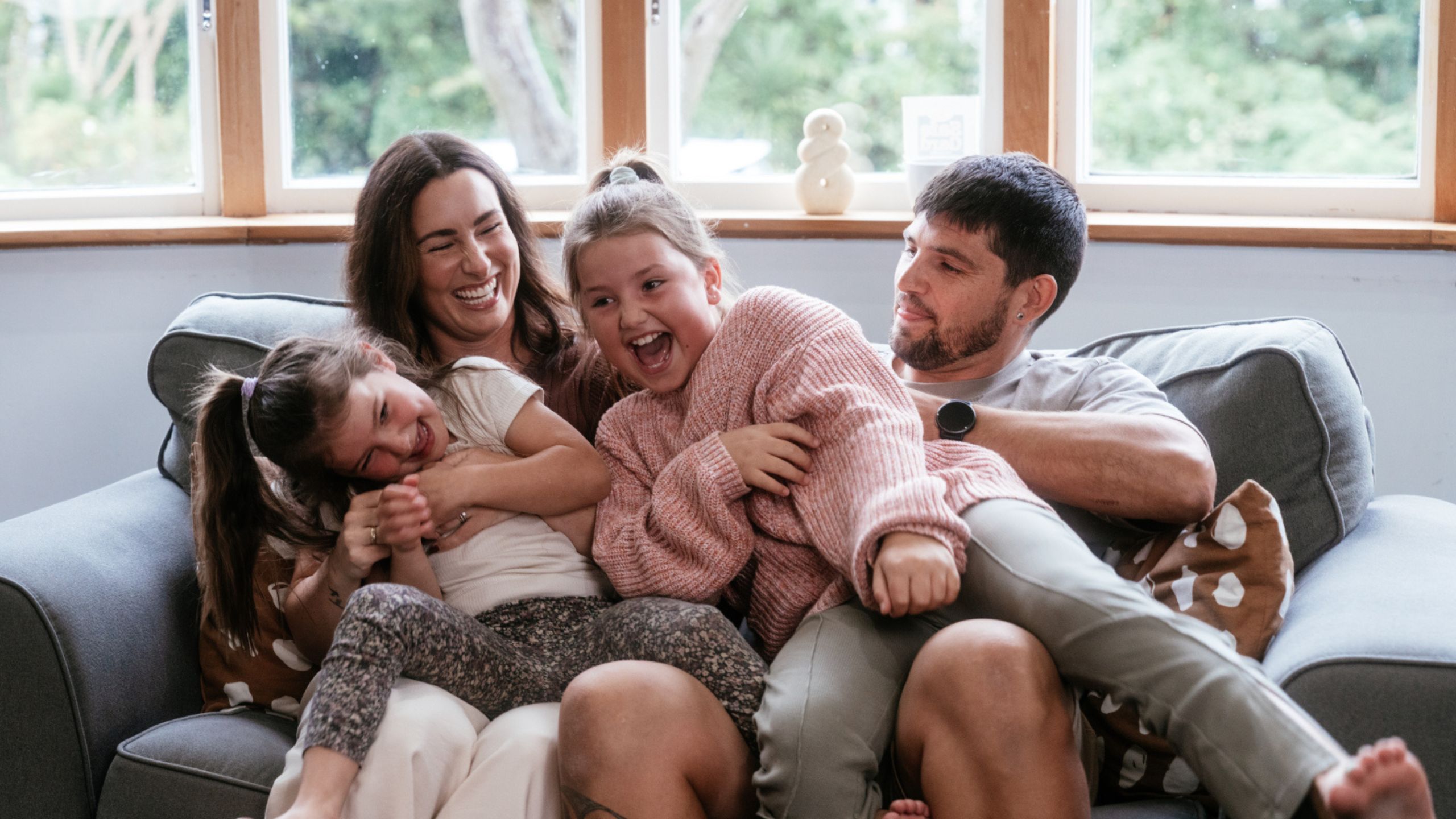 Happy family enrolled at The Doctors
