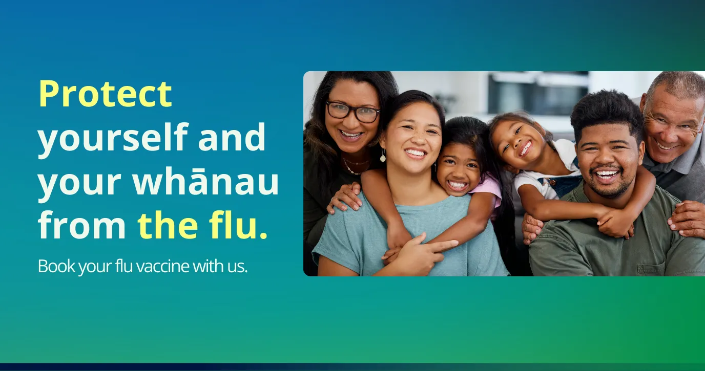 Protect yourself and your whānau from the flu.